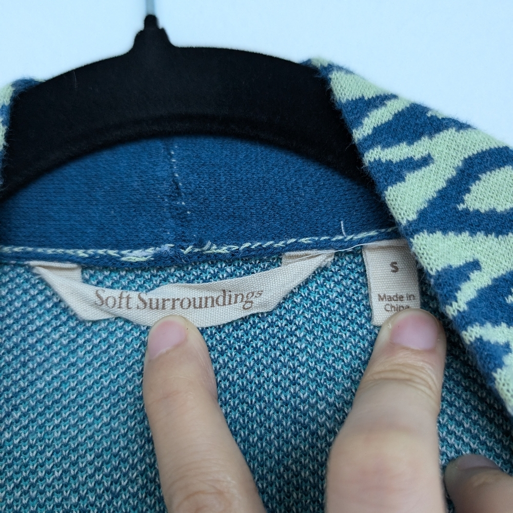 Soft Surroundings Colorful Patterned Longline Car… - image 7